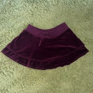 Juicy Couture Layered Velvet Skirt